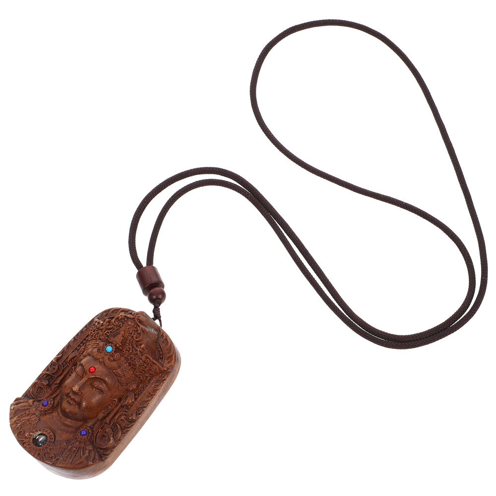 Retro Buddhist Charm Necklace for Men with DIY Pendant Jewelry Decor