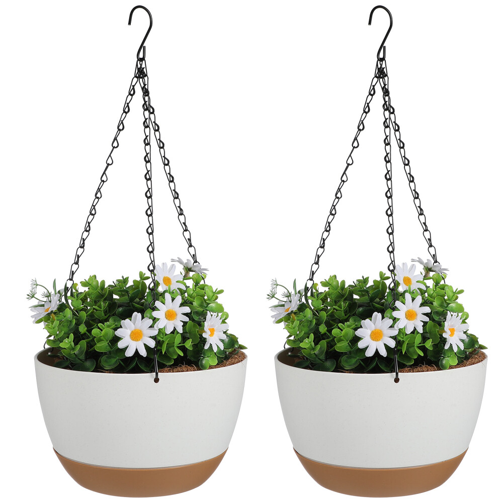 2 Sets Hanging Planters Hanging Plant Pot Wall Plant Holder Indoor Plant Hanger