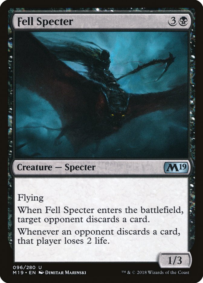 Fell Specter [Core Set 2019] Magic MTG