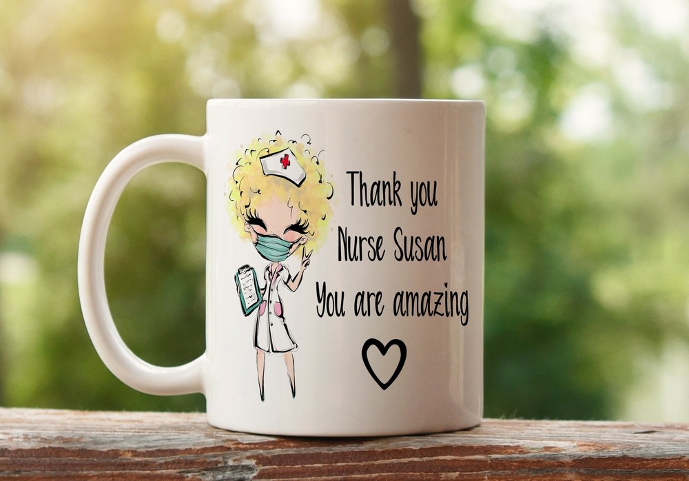 Personalised Nurse Mug Personalised Nurse Gift Thank You Nurse Nhs Appreciation