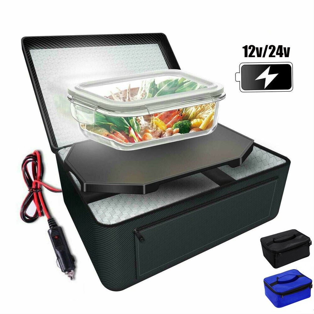 Portable 24V 12V Electric Mini Oven Lunch Box for Truck Car Travel