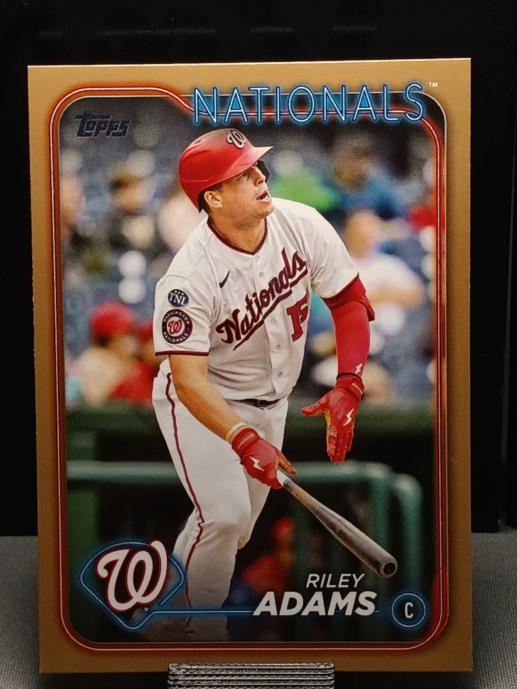 2024 Topps Series 2 Riley Adams Gold Parallel #395 /2024 Washington Nationals