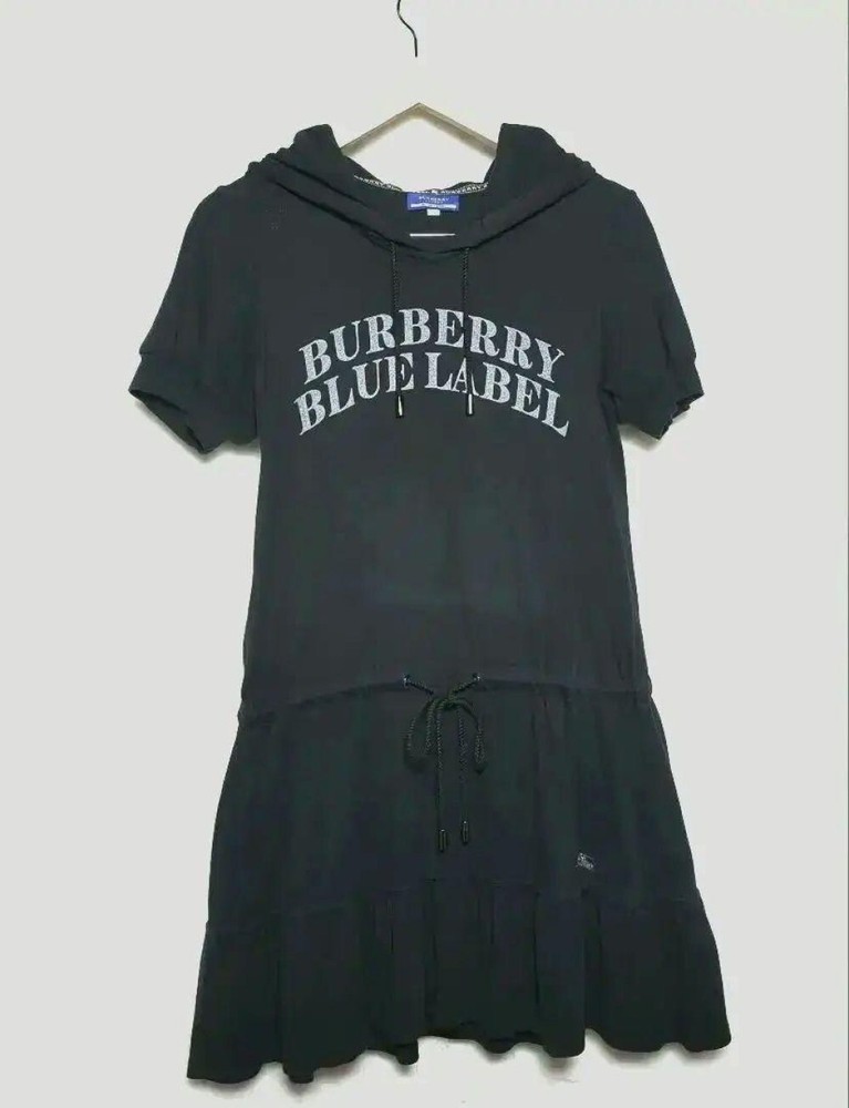 Burberry Blue Label Hoodie Dress Woman Fashion from Japan