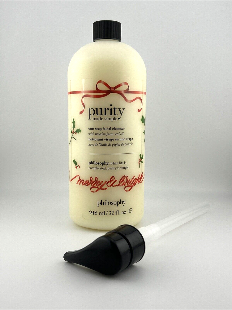 Philosophy Purity One-Step Holiday Edition Facial Cleanser 32 oz New
