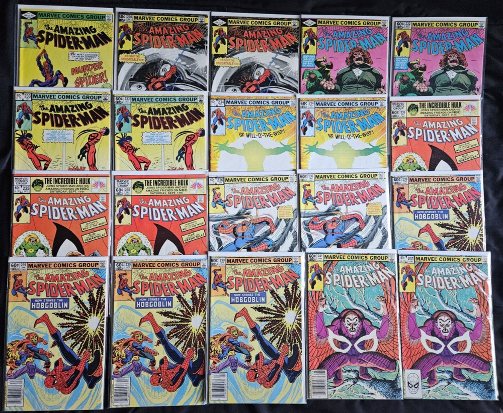 Amazing Spider-man #228-248 Mixed Lot of 41 (Marvel Comics)