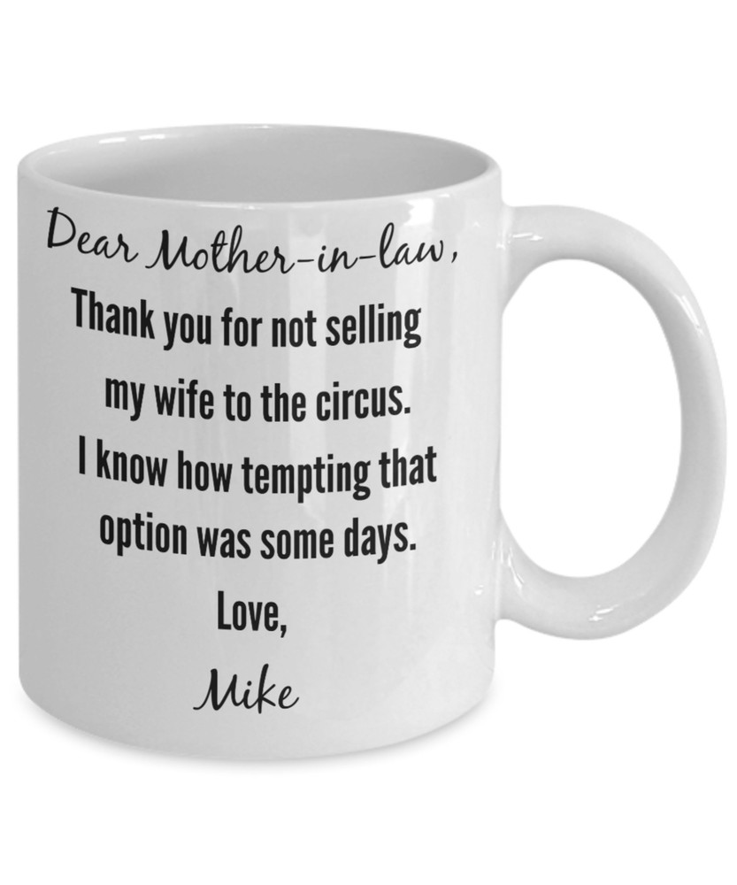 Thoughtful Mother-in-Law Appreciation Gift - Fun Thank You Coffee Mug  