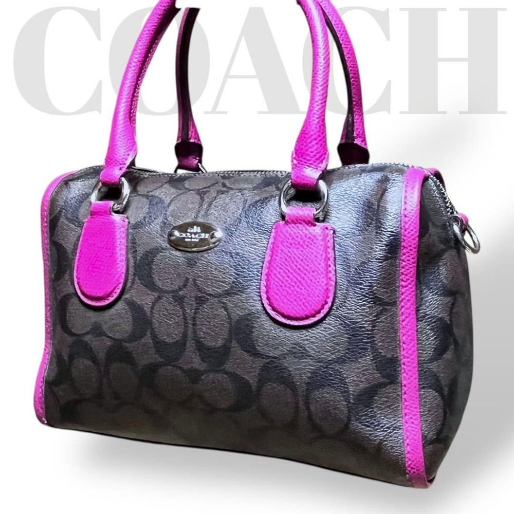 Coach Signature PVC Handle Bag in Brown - Authentic G0705632
