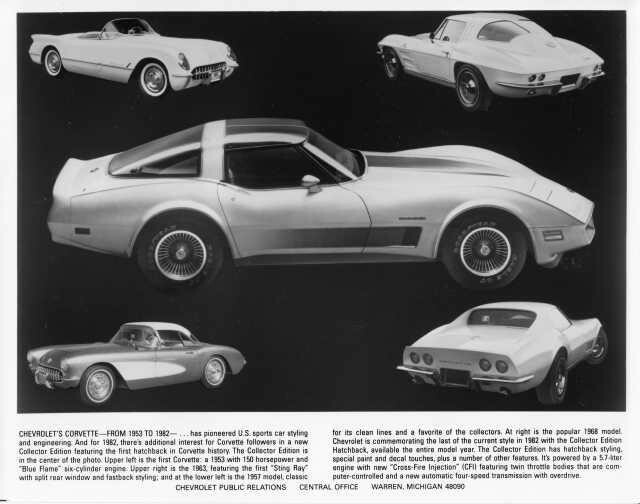 1953-1982 Chevrolet Corvette Press Photo 0448