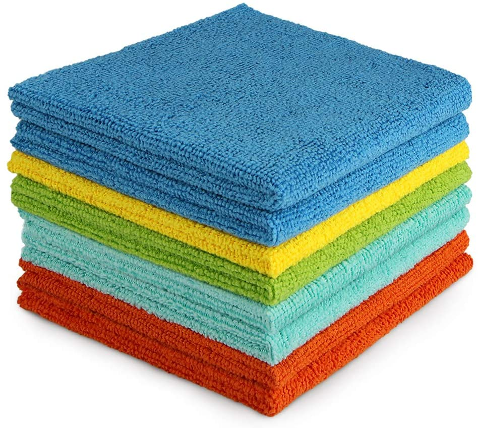 Microfiber Cleaning Cloth, 8PK, All Purpose Microfiber Towels, Absorbent Clea...