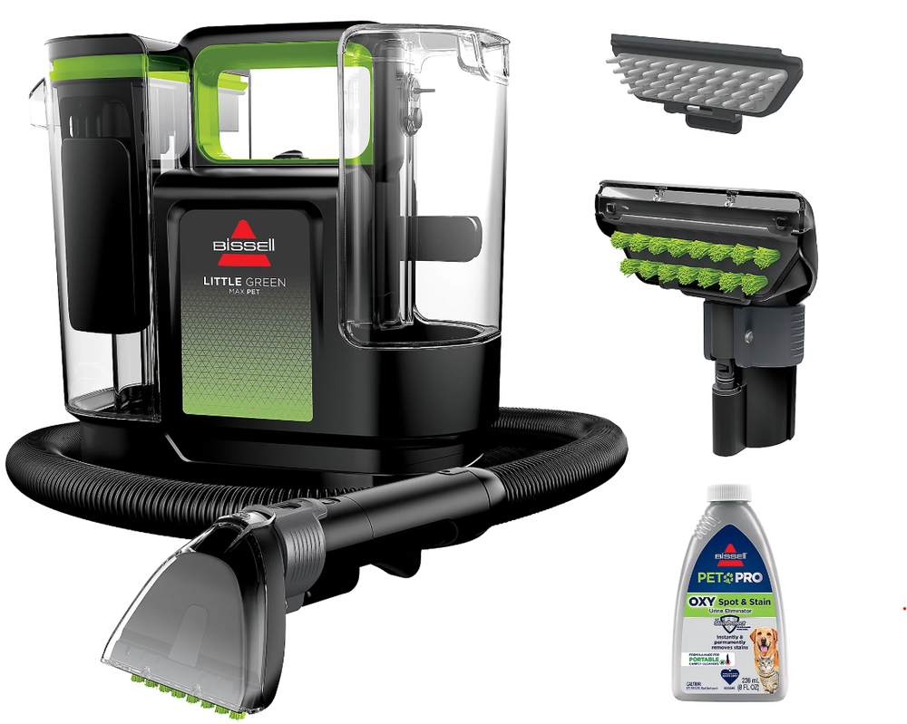 BISSELL Little Green Max Pet Portable Carpet Cleaner for Stains and Odors