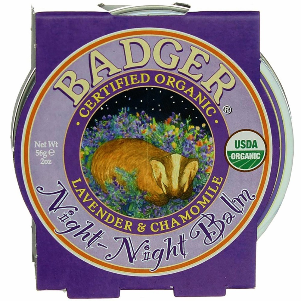 4 Pack Lavender Chamomile Badger Night-Night Balm Tin 2 oz