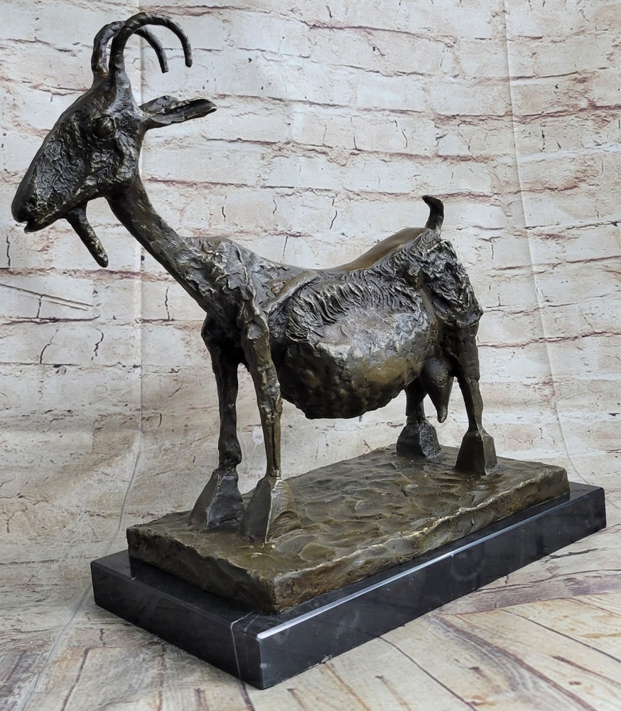 SCULPTURE BRONZE THE GOAT AFTER DALÍ AMAZING ARTWORK HOME DECOR ABSTRACT STATUE