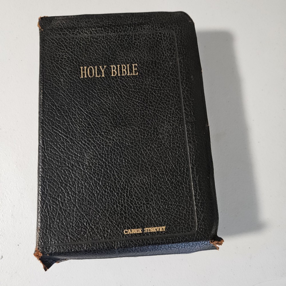 Holy Bible KJV 1947 Red Letter Large Type Spencer Press Genuine Leather