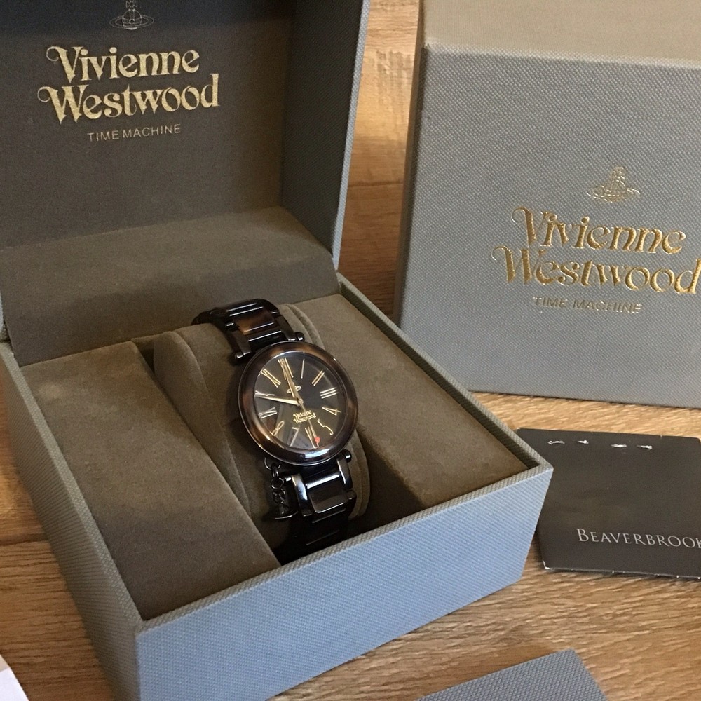 Vivienne Westwood Ladies Orb Tortoiseshell Watch VV006BKBR  