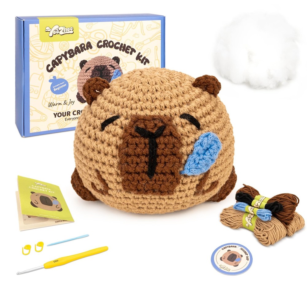 Crochet Kit for Beginners, Crochet Animals Kit with Step - by - Step Video Tu...