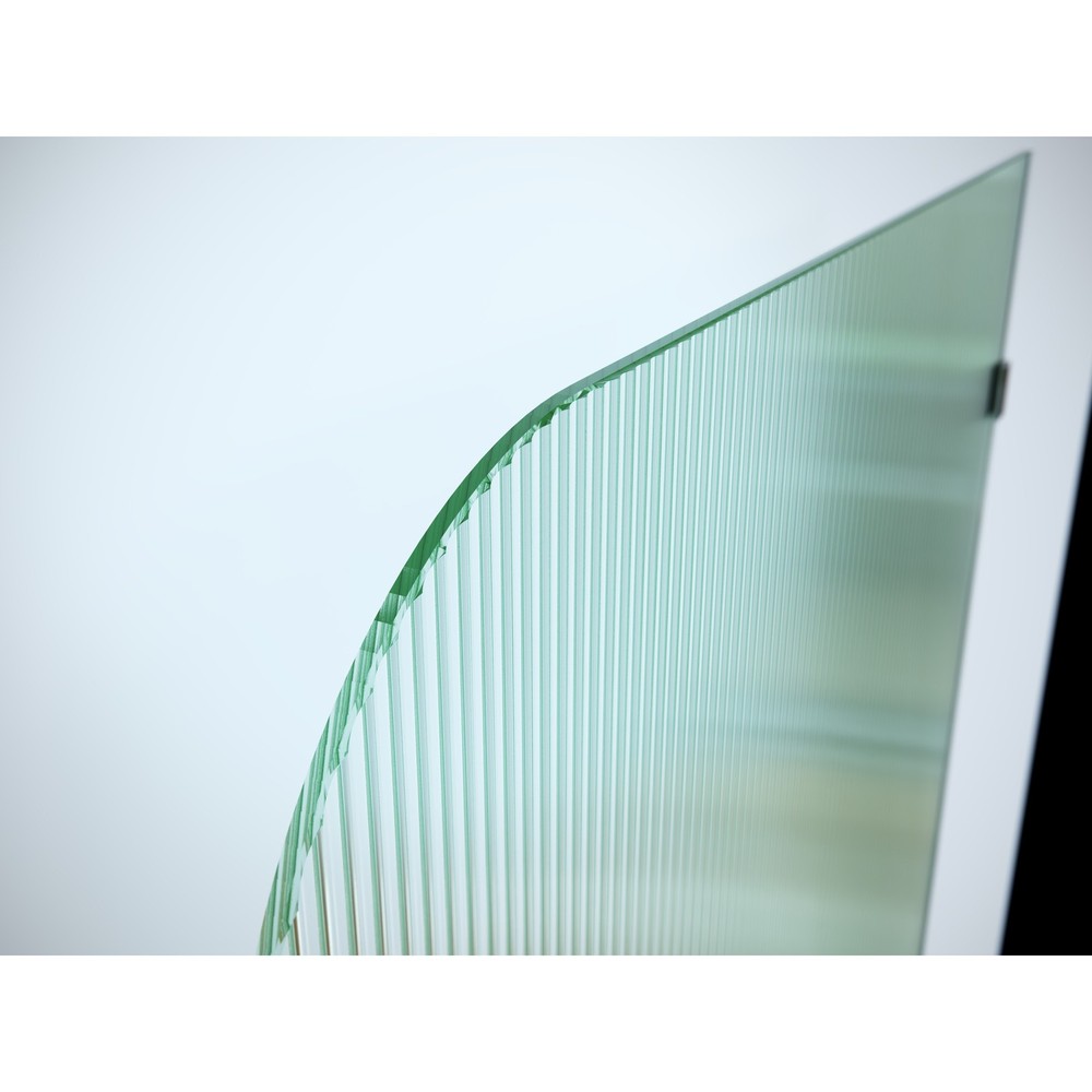 Aurora 58.25 x 30 Inch Frameless Chrome Bath Shower Door