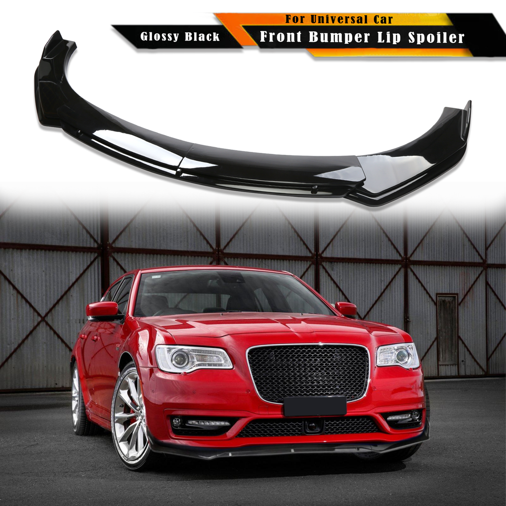 Glossy Black Universal Front Bumper Lip Spoiler for Chrysler 300