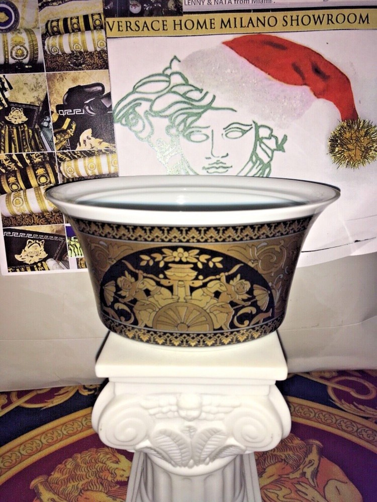 VERSACE BOWL ARCADIA GOLD 2003 ROSENTHAL RARE SALE