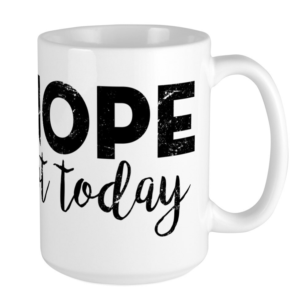 CafePress Nope Not Today Coffee Mug, Large 15 oz. White Coffee Cup (63823874)
