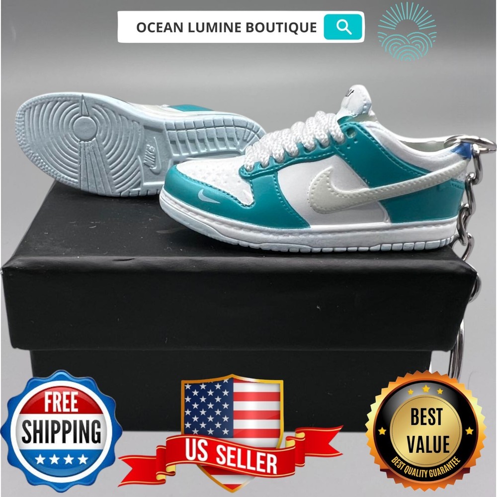 SB DUNK 3D Mini Sneaker Keychain, Jordan Sneaker Collectible, Box Options