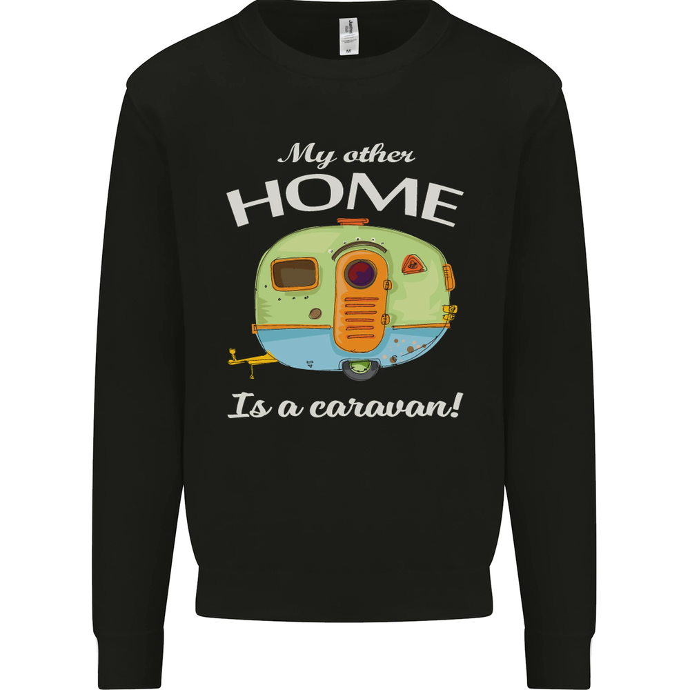 My Other Home Is a Caravan Caravanning Mens Sweatshirt Jumper