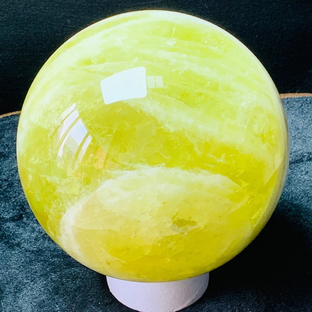 Top 24.3LB Natural Rainbow Citrine Quartz Sphere Crystal Ball for Healing and Energy Work