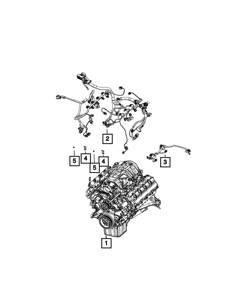 Genuine Mopar Engine Wiring 68428601AC