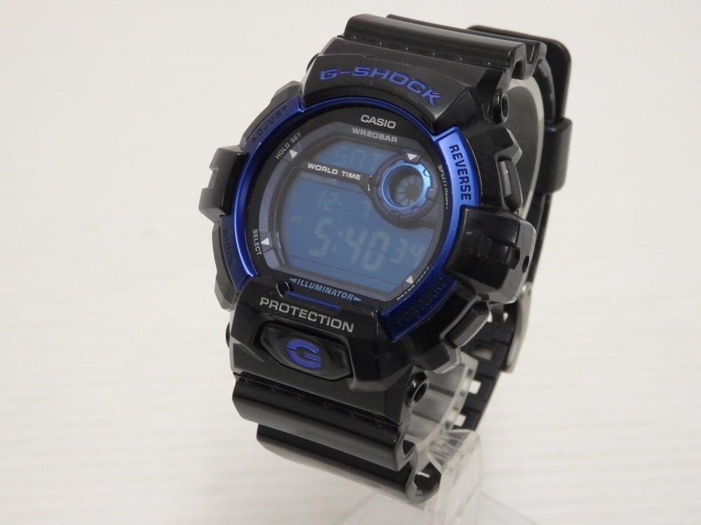 Used Casio G-Shock G-8900A Digital Quartz Black Blue Series Watch