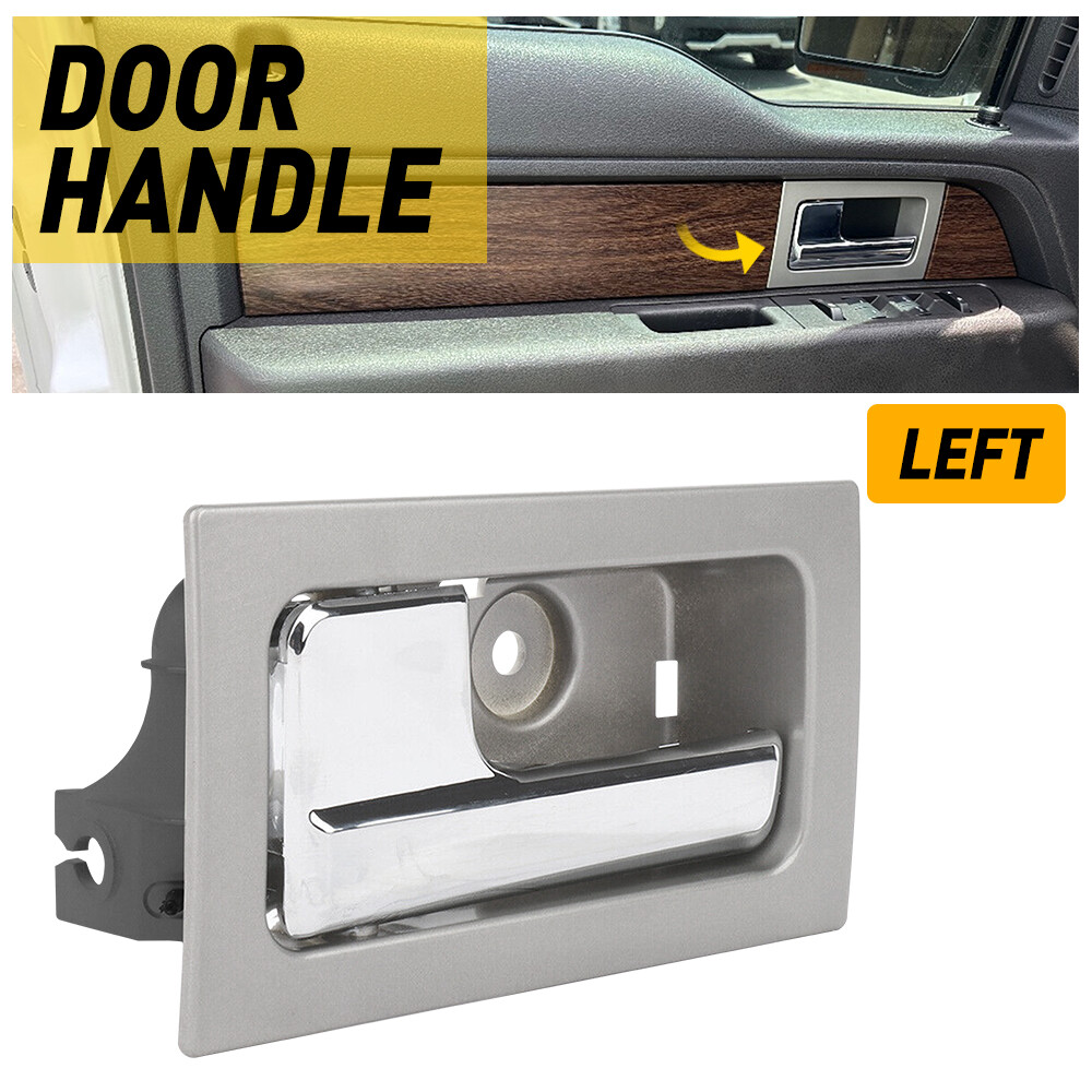Left Driver Side Interior Door Handle Front/Rear For 2009-2014 Ford F150 Silver