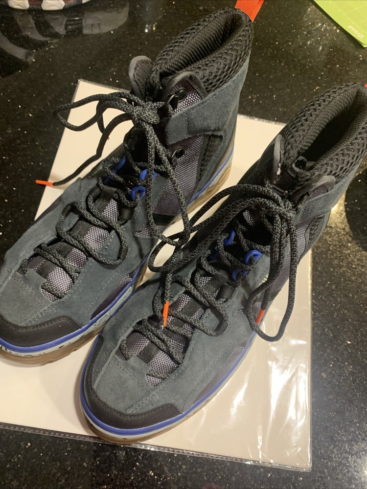 MEN SCOTCH & SODA  ABbASI Mid  BOOT  9 HIKING BOOT GRA Y SUDE LASE UP