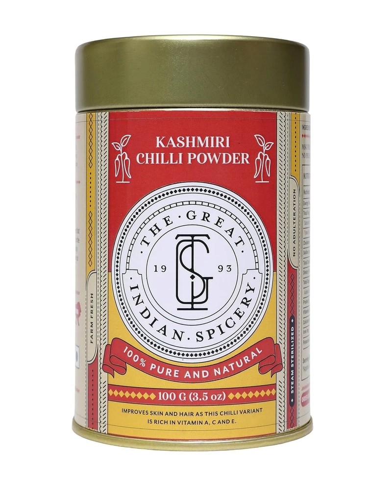 Kashmiri Chilli Powder 100G Great Indian Spicery Free Worldwide Shipping