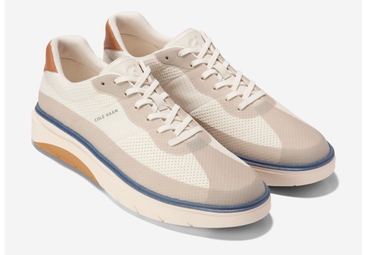 Men's SNEAKER Cole Haan GrandPro Featherarc Laser -IVORY/ SESAME/BLUE