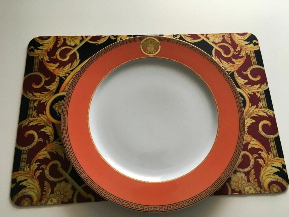 VERSACE MEDUSA CHARGER PLATE  COLOR GOLD GORGONA 12