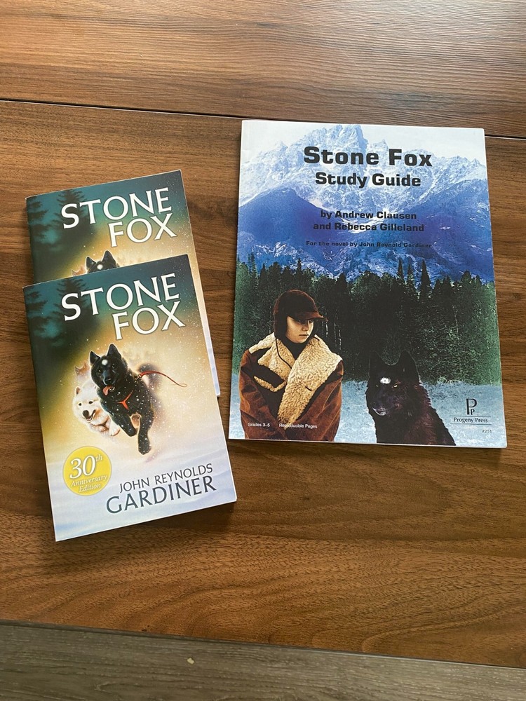 Stone Fox Unit Study Bundle - Study Guide by Progeny Press plus 2 books - NEW