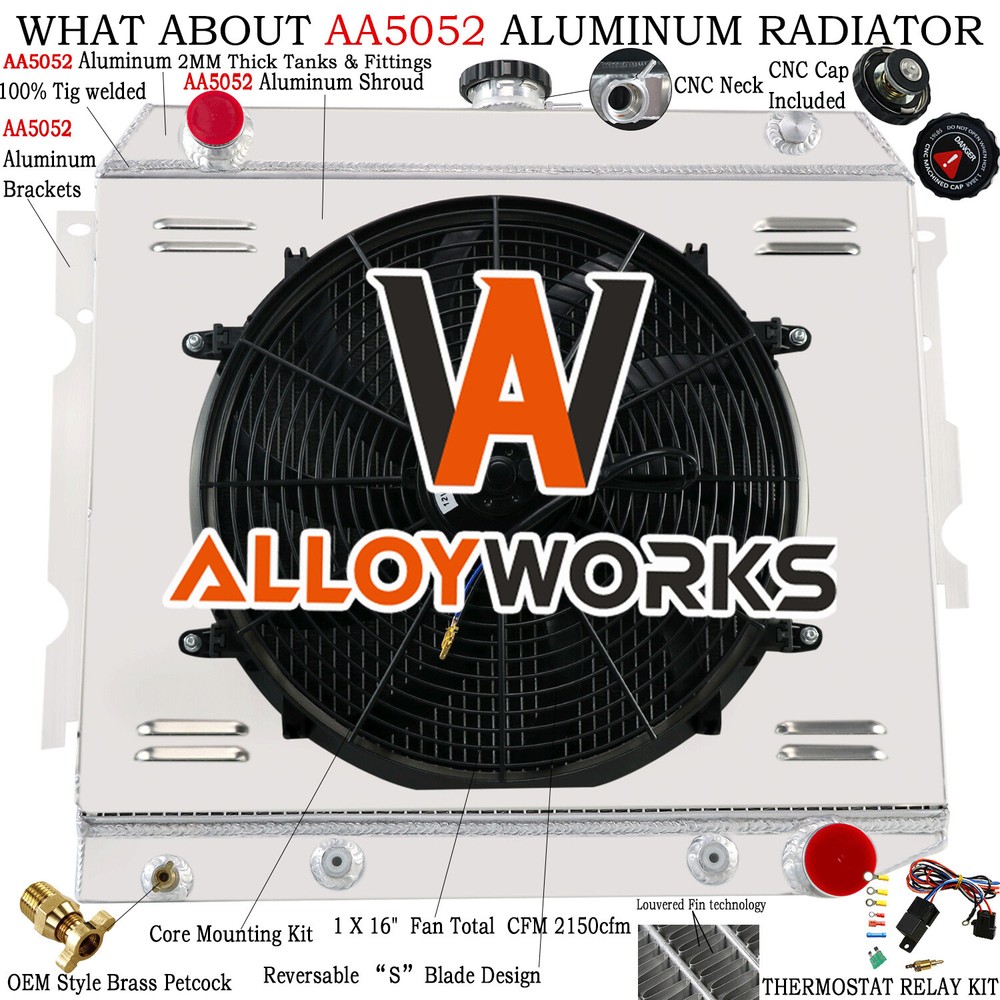 3 Row Radiator Shroud Fan Relay Fits 1968-72 Dodge Charger Plymouth Barracuda AT