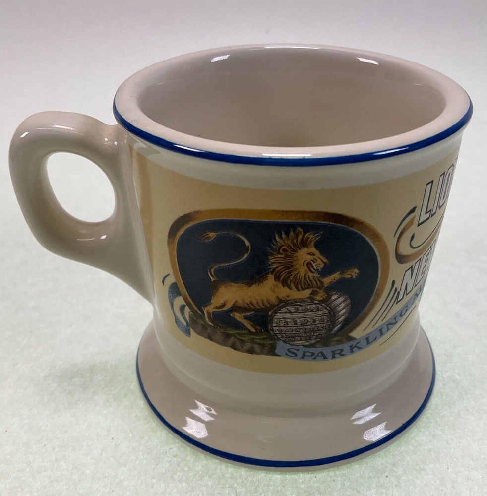 Franklin Mint Antique Miniature Shaving Mug Lion Brewery of New York City 1982