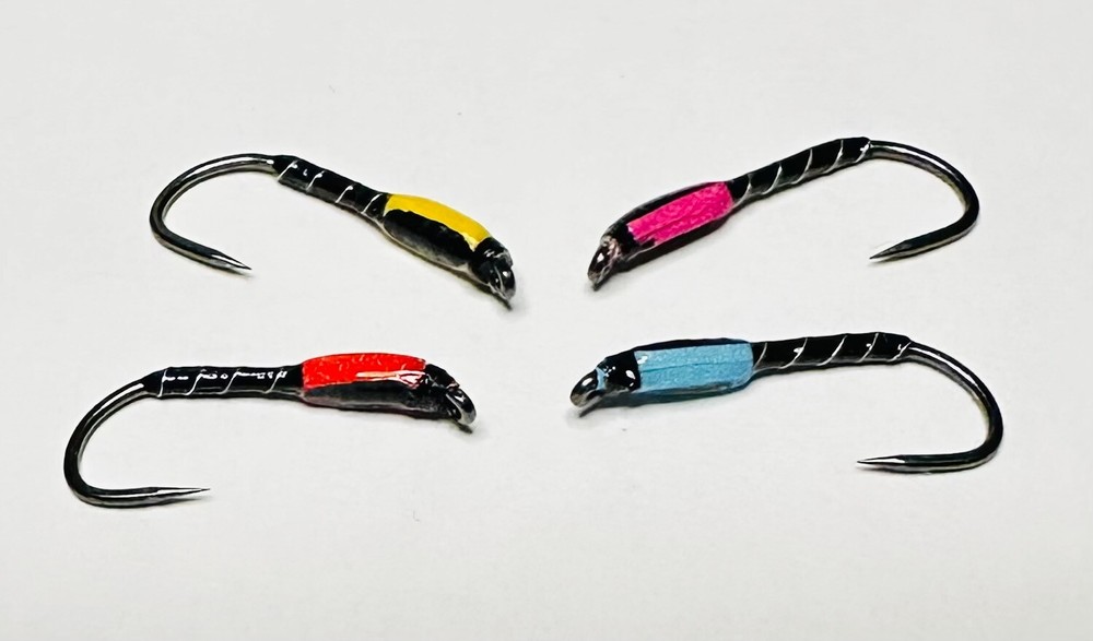 Seabrook Sizzlers Trout Flies Handmade UK Buzzers Crisp Packet Design