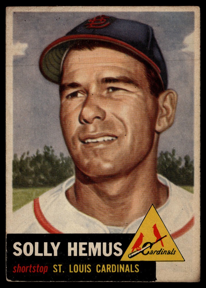 1953 Topps Solly Hemus #231 St. Louis Cardinals Baseball Card