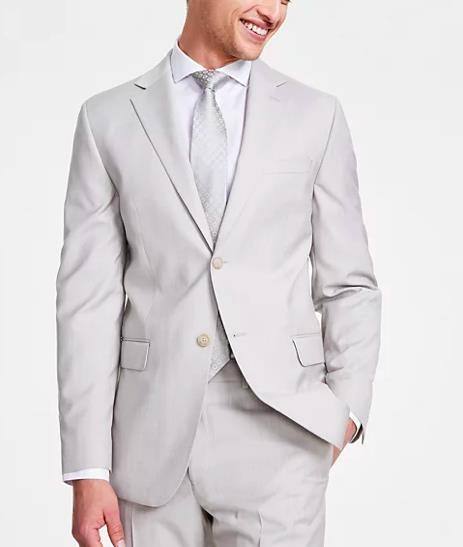 DKNY Modern-Fit Natural Neat Suit Jacket Blazer for Men Size 42 L New $360 DNUR143W0091
