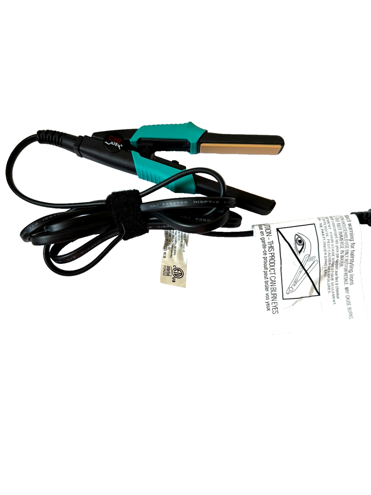 Chi Air Mini Hair Straightener. Flat Iron . Tested Good, Turquoise Color
