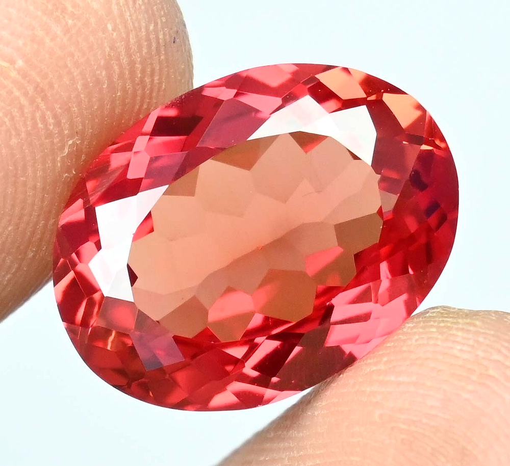 Flawless Natural Imperial Topaz 16.20 Ct Oval Certified Untreated Loose Gemstone