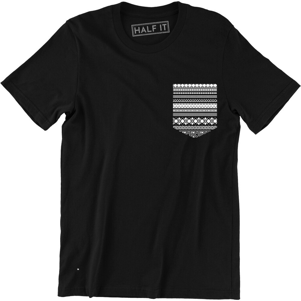 Long Line Pocket Design T-Shirt for Men