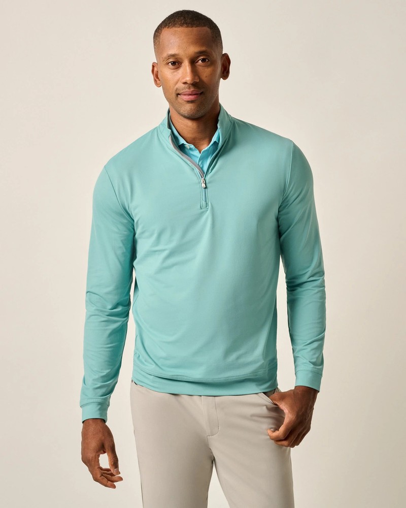 johnnie-O Motion Performance 1/4 Zip Green Grass Size XL