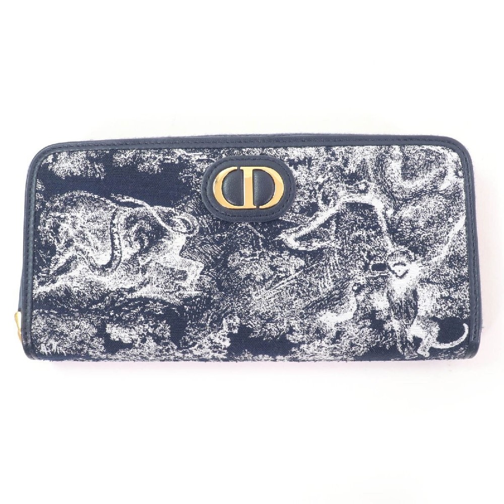 Christian Dior S2094UNJR 30 Montaigne Voyageur Long Wallet in Black