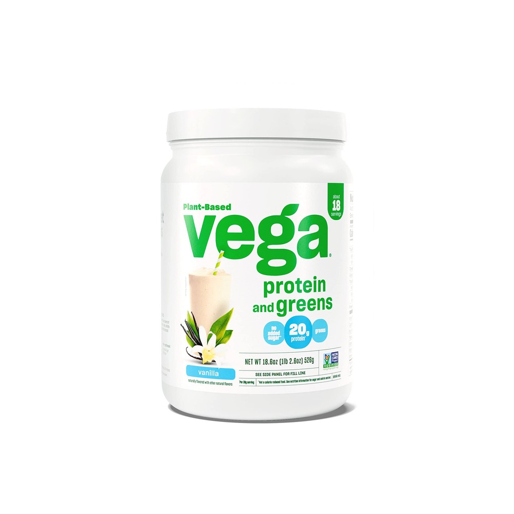 Vanilla Protein & Greens Powder - 20g Plant-Based Protein with Veggies
