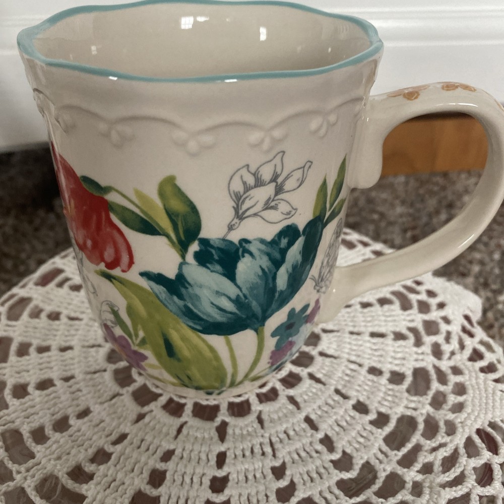 The Pioneer Woman, BLOOMING BOUQUET Stoneware Mug Coffee/Tea 18 oz