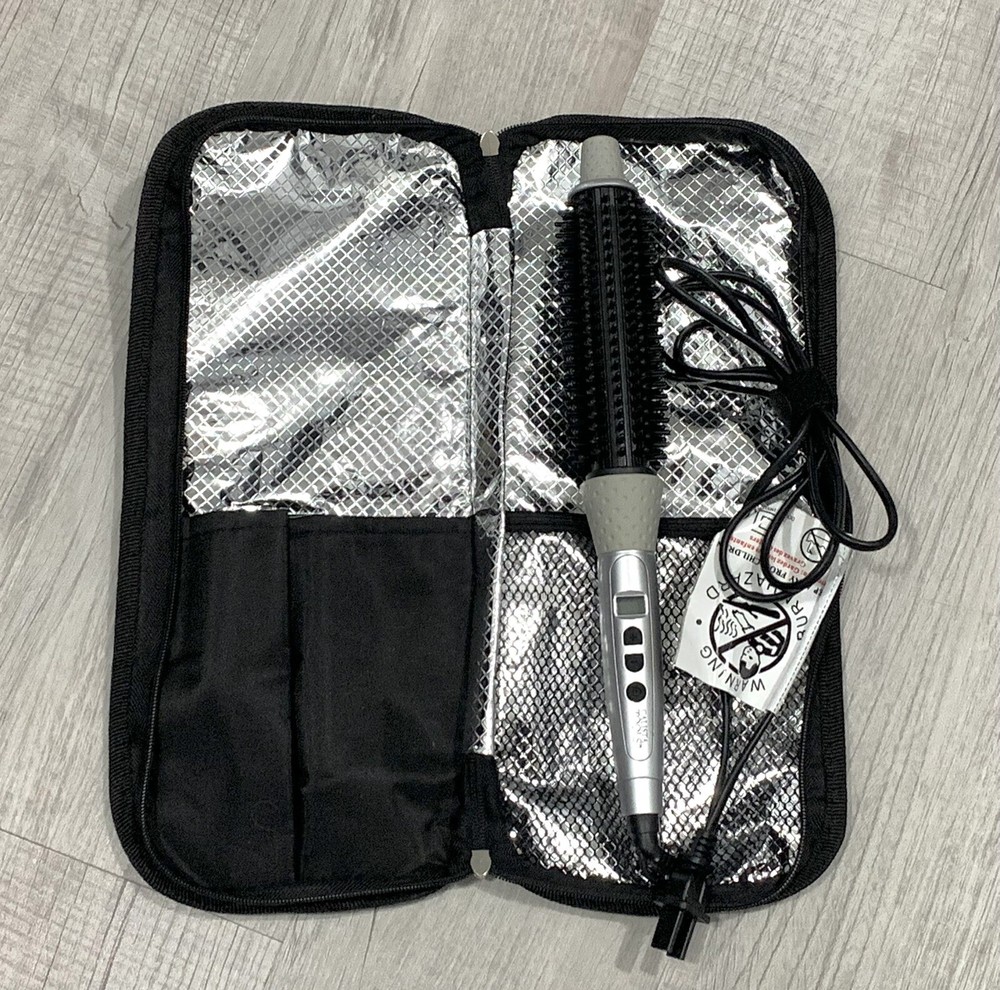 Calista Tools BRU1112D Heated Round Brush long barrel, with storage bag