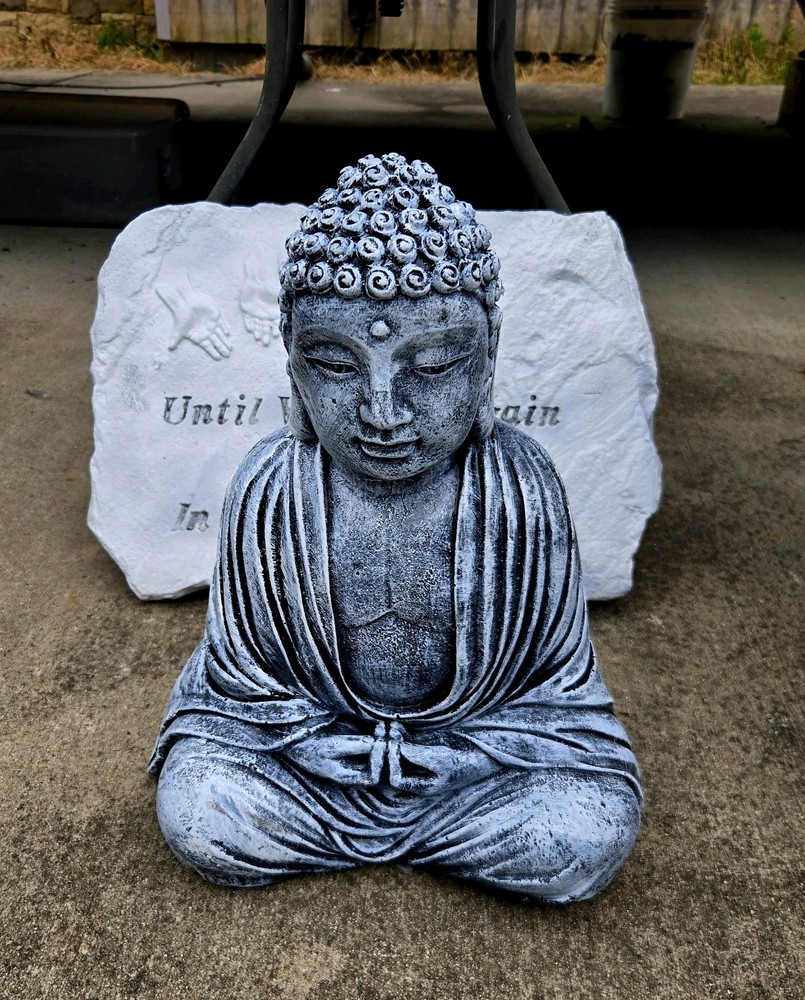 Buddha Stonecast Statue for Home Decor and Meditation