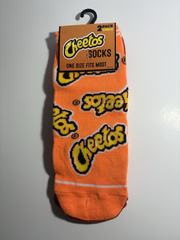 New 2  Pair Cheetos  socks  One Size Fit Most
