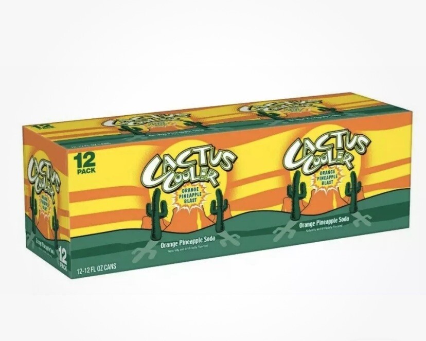 CACTUS COOLER Orange Pineapple Soda 12 Pack Fast Shipping Limited Edition 🌵🍊🍍